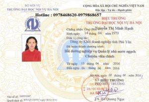 chứng chỉ chuyên viên chính
